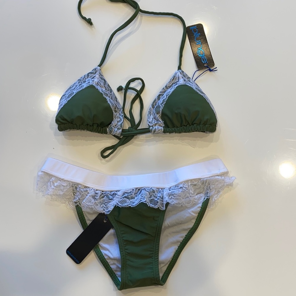 WHITE LACE BIKINI SET